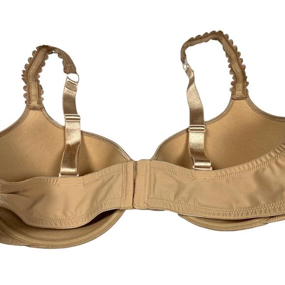 Le Mystere Renaissance Carina Bra Nude Tan Seamless Contour Scalloped Womens 42B - Picture 3 of 12